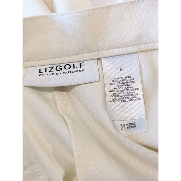 Liz Claiborne Lizgolf Skort Womens 8 Cream Pockets Sporty Tennis Golf Pickleball - Picture 4 of 4